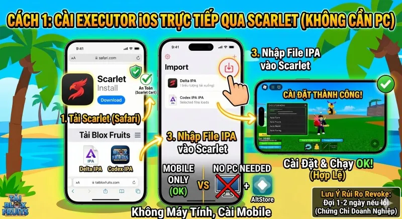 cách cài Executor cho iOS không lo bị thu hồi chứng chỉ