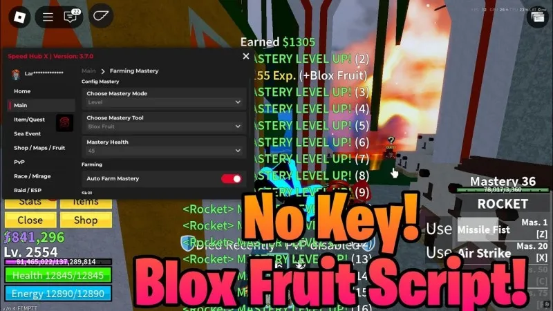 Giải Thích Tính Năng Script Blox Fruit