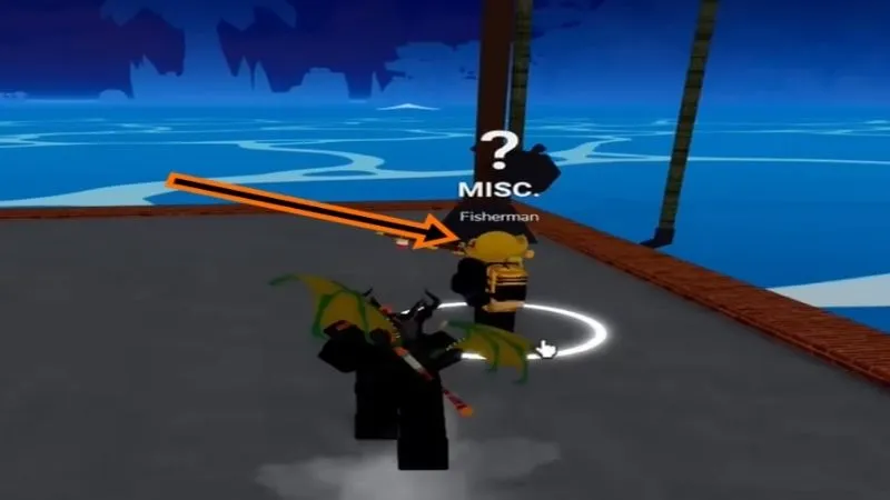 Tìm NPC Fisherman